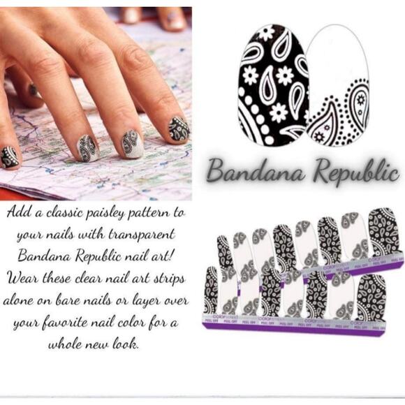 Color Street ~ Bandana Republic ~ Nail Polish Strips - Picture 1 of 4